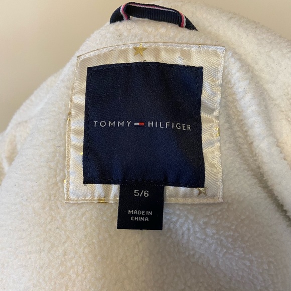 Tommy Hilfiger Gray Ruffle Winter Coat Girls Size 5/6 - Picture 15 of 16